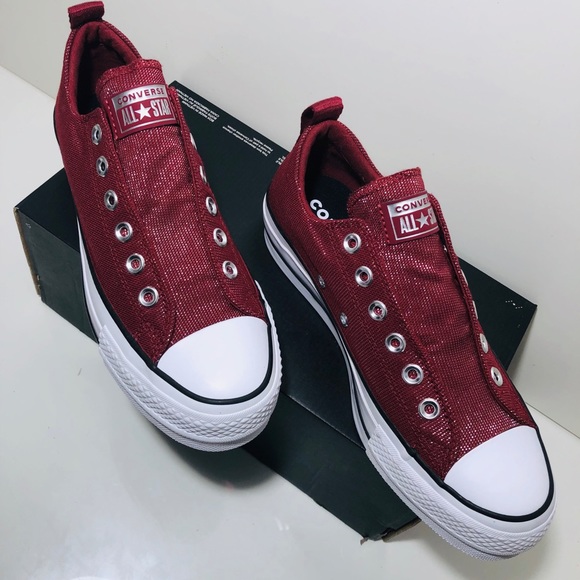 Converse Final Frontier Brick Red Platform Slip - Picture 5 of 8